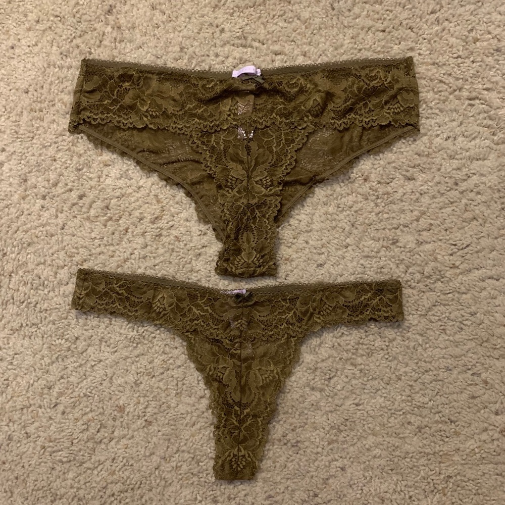 Savage X Fenty Lace and Mesh Undies Set